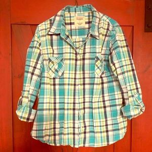 Bright plaid shirt